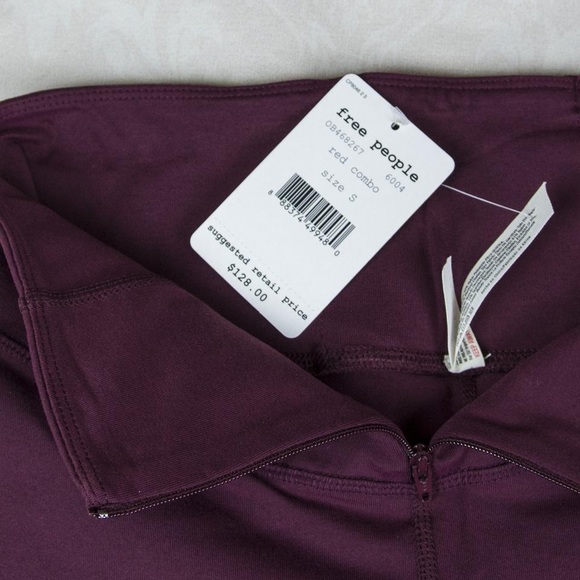 EUC Free People Movement Red Combo Active Leggings - Picture 3 of 4